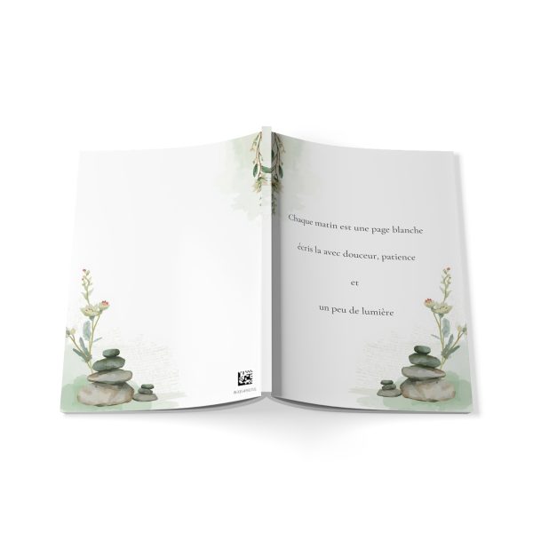 Carnet Chaque matin est une page blanche  A5